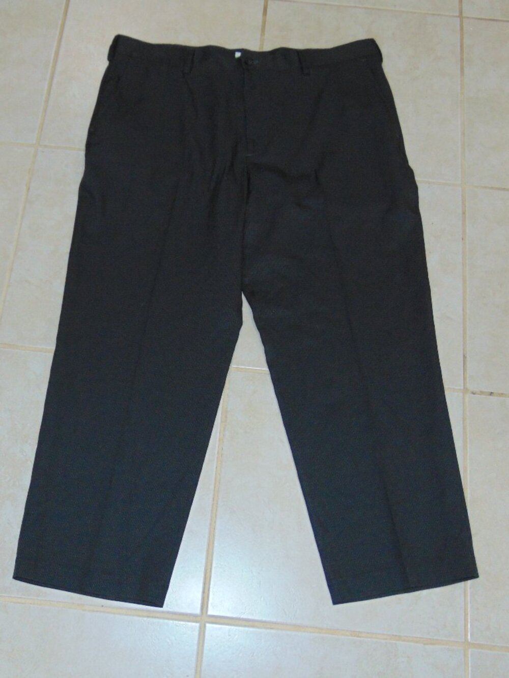 IZOD Golf Performx Pant Wicking Quick Dry 42x30 Stretch Gray Check Polyester